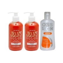 Saç Boyası Turuncu 250 ml 2 Adet + Ossion Boya Temizleyici 200 ml 869900100975556