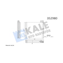 Kale Evaporator Al/brz Fıat Ducato 2.2/2.3/3.0dmtj 06 / Brazıng Al/al 265x250x38 Klr-352980