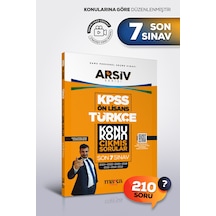 Kpss Ön Lisans Türkçe Konu Konu Çıkmış Sorular Son 7 Sınav Tamamı Çözümlü