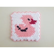 Banyo Bebek El Örmesi Çirkin Ördek Desenli