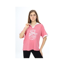 Angelos Gırls Kız Çocuk Polo Yaka Garnili T-shirt 9-14 Yaş Lx018 001