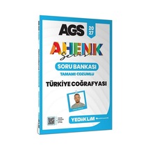 Yediiklim 2027 Meb-ags Türkiye Coğrafyası Soru Bankası Çözümlü Ahenk Serisi - Hakan Topcan