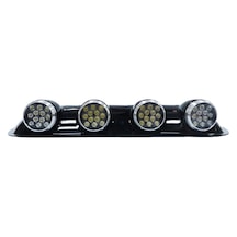 Space Space Offroad Sis Lambası 12x4 Led Yuvarlak Siyah /lass243 O A40169
