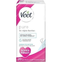 Veet Pure Hassas Ciltler İçin Sir Ağda Bandı 20'li