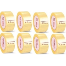 Şeffaf Koli Bandı - 45 Mm x 100 M Koli Bant 6 Lı