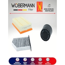 Wöbermann VW Golf 5 - 6 1.4 TSI Filtre Bakım Seti 2006-2012 CAX 3'lü Karbonlu