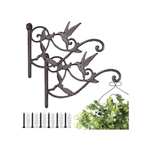 Çiçek Tutucu, Duvar, Metal, Antik Bitki Kancası, Çiçek Saksısı İçin, İç/dış Mekan, Bitkiler İçin, Asılı Ç Diğer