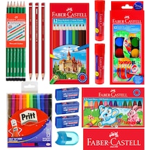 Faber Castell Kurşun + Kırmızı Kalem Silgi Kalemtraş Set N11.31745
