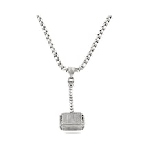 Thor Çekici Unisex Paslanmaz Çelik Kolye Çok Renkli