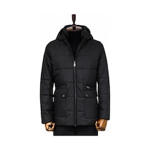 Wessi Slim Fit Kapüşonlu Siyah Erkek Şişme Mont Siyah