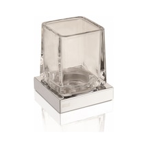 İnda Mito Diş Fırçalık Şeffaf Krom Diğer