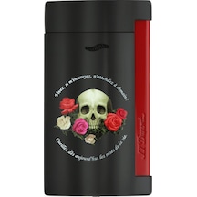 027794 St Dupont Slim 7 Memento Mori Siyah Çakmak