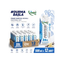Laktozsuz Vanilyalı Proteinli Süt 500 Ml X 12 Adet