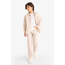 Defacto Erkek Çocuk Beli Lastikli Gabardin Pantolon G3642a825augr302 Gri