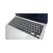 Rusça Klavye Apple Uyumlu MacBook Pro M1-m2, 13inç Kılıf Touchbarlı Pro A2338 A2251 A2289 A2141 İle Siyah