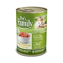 Pets Family Dana Etli Konserve Yetişkin Köpek Maması 400 G