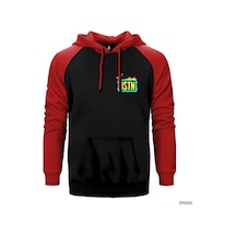 Bystanders Kırmızı Renk Reglan Kol Sweatshirt / Hoodie