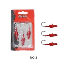 Captain 6457 Sandeel Jig Head 2/0 İğneli 15gr Ultimate Sardine 3'lü Set - No:2
