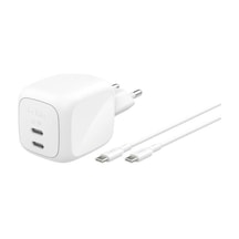 Belkin Wch020kq2mwh-b6 Boostcharge Pro 2-port Usb-c Gan 67w Şarj Adaptörü + Usb-c Kablosu Beyaz