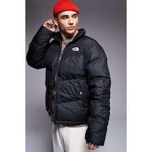 The North Face Saikuru Puffer Jacket Erkek Suitici Sentetik Dolgu Spor Mont Siyah Siyah