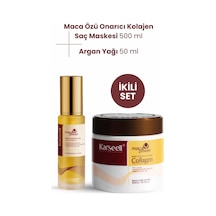 Saç Bakım Seti Maca Özü Saç Bakım Maskesi 500ml Ve Saç Bakım Yağı 50ml - 648207639