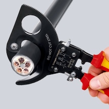 Knıpex 9536250 Cırcırlı Kablo Kesme Makası 1000 Volt