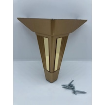 Karakoçaksesuar Söğüt,15Cm Plastik Gold, Koltuk,Baza,Mobilya Ayağı (4 Adet )