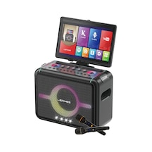 Lenyes S892 Rgb Işıklı Mikrofonlu Dokunmatik Ekranlı Tws Bluetooth Speaker Hoparlör V5.3 300w Siyah
