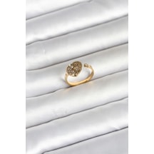 316l Çelik Gold Renk Model Kadın Yüzük - Özel Seri Bzs000000000220 Altın