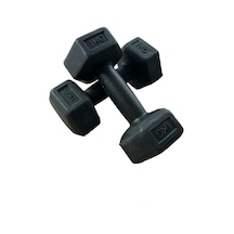 1 Kg X 2 Adet Köşeli Vinyl Kaplı Siyah Dambıl Ağırlık Seti