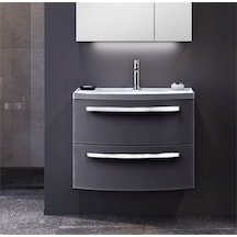 Orka Urla 70 Alt Modül + Lavabo Parlak Antrasit Diğer