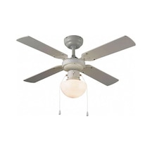 Tavan Vantilatör Beyaz 4 Kanat Lambalı 92 Cm