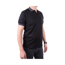 Twister Jeans Twister 2304 Siyah Günlük Kısa Kol Normal Kesim Pamuklu Polo Yaka Erkek Tişört Siyah
