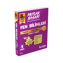 8.Sınıf LGS Mutlak Başarı Fen Bilimleri Fasikül ve Soru Bankası -  Muba Yayınları