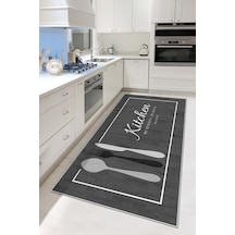 West Home Makinede Yıkanabilir Kaymaz Taban Leke Tutmaz Gri Mutfak Halısı Mutfak Yolluk Ve Balkon Halısı Wh 599 Greym