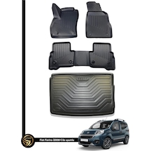 Fiat Fiorino 3d Havuzlu Paspas 2008-2023 + Bagaj Havuzu Kauçuk Set Nova
