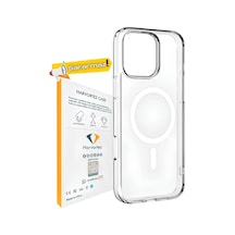 İphone 15 Pro, Magsafe İle Uyumlu Güçlü Manyetik Kılıf, Sararmaz Sert Pc Çevre Dostu Kapak, Ahize/hoparlör Filtre Diğer