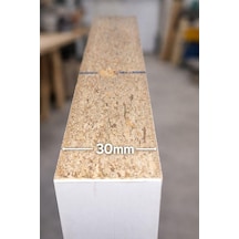 30mm Tekli Uçan Duvar Rafı Set Gizli Raf- Beyaz - 15x30 Diğer