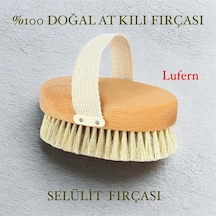 %100 Doğal At Kılı Selülit Fırçası Çatlak Selülit Ve Batık Tüy Karşıtı Vücut Temizleme Premium