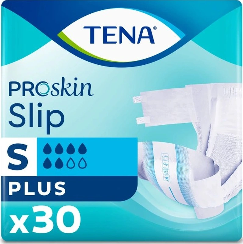 Tena Proskin Slip Plus 6 Damla Belbantlı Hasta Bezi Küçük Boy S 30'Lu