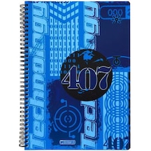 Özgün 407 A4 Karton Kapak Spiralli Defter 120 Yp. Kareli