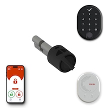 Desi Utopic R Siyah Akıllı Kilit Wifi Parmak İzli Kapı Kilidi