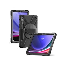 Newface Samsung Galaxy Uyumlu X510 Tab S9 Fe 11 Kılıf Amazing Tablet Kapak - Siyah Kapaklı Kılıf