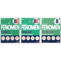 Fenomen 8. Sınıf 8b Türkçe+paragraf+dil Bilgisi 3 Kitap