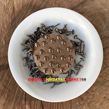 Antik Kabara Raptiye Koltuk Çivisi Eskitme Renk 6 MM Çap 1000Ad