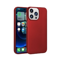 Ecruz İphone 15 Pro Max Uyumlu Ecrz Premier Silikon Kılıf-kırmızı