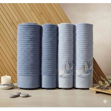 Feather Koyu Mavi-mavi Best Set Hamam Takımı