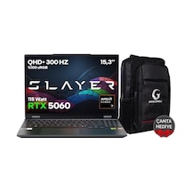 Game Garaj Slayer SR7T-5060 C6 R7 255 32 GB 1 TB SSD RTX5060 15.3" Free Dos Dizüstü Bilgisayar