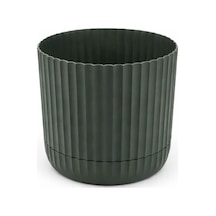 Omnipazar Krs-264 Zeraf Dekoratif Tabaklı Lüks Saksı Takımı 7.2 Litre No:4 Yeşil