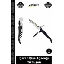 Özel Üretim Profesyonel Ergonomik Metal Şık Kaliteli Tasarım Şişe Açacağı Tirbuşon Siyah